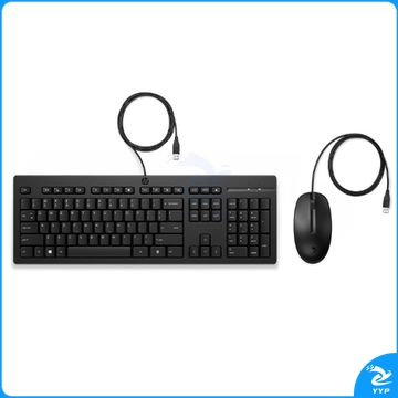 惠普（HP）USB接口键盘鼠标套装 104键标准键盘 黑色