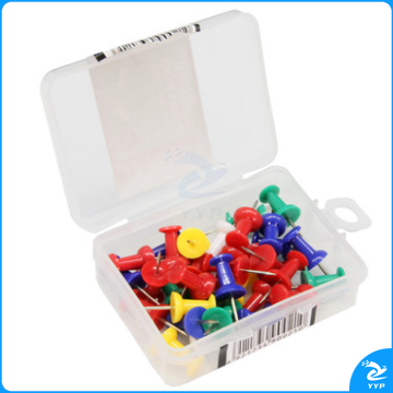 得力（deli ) 0021 彩色工字钉软木板图钉按钉式图钉素描书写图钉 混 (35枚/盒)