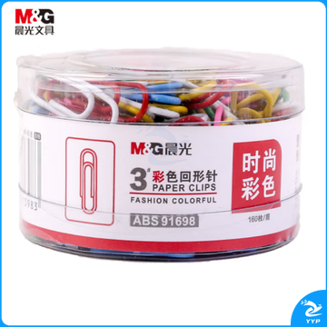 晨光 3号彩色回形针 160枚/筒 曲别针ABS91698 