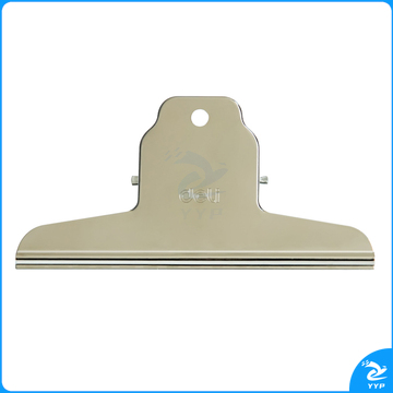 得力（deli）山形铁票夹9531 145mm，银色