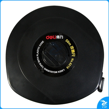 得力 8219 工程测量皮卷尺 50m 软尺