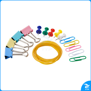 晨光（M&G）四格办公组合套装 ASC99360 （回形针 长尾夹 橡皮筋 工字钉） 一包12盒装