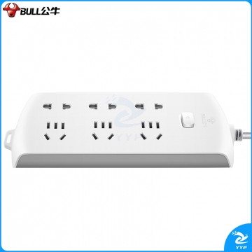 公牛(BULL) 新国标插座/插线板/插排/排插/接线板/拖线板 GN-B2330 6位总控全长10米