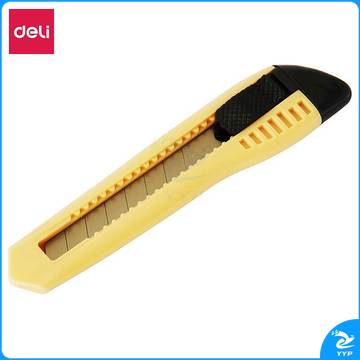 得力(deli)2003美工刀 黄色 24把/盒 (单位：把)