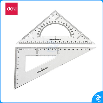 得力（deli） 6420三角尺 18cm有效刻度