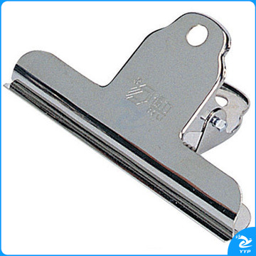 得力（deli）9532 山形铁票夹102mm 袋装 3只/包 银色 1包装