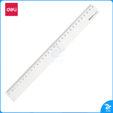 得力(deli) 6230办公通用直尺30cm 测量绘图尺子 办公用品