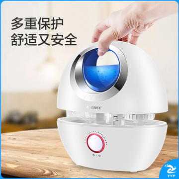 格力（GREE） SC-30X60 加湿器 3L静音迷你办公室 椭圆白
