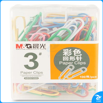晨光 3号彩色回形针10盒装 曲别针ABS91699 一包