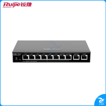 锐捷RG-EG210G-P-E 8口千兆POE路由器 AC控制器 企业级网关路由 双WAN口 