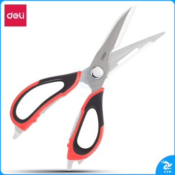 得力77770厨房剪刀225mm(红色)(把)