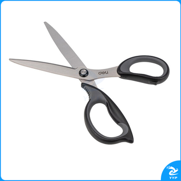 得力77759 175mm中号办公 弧形剪片省力剪刀(单位：把)黑