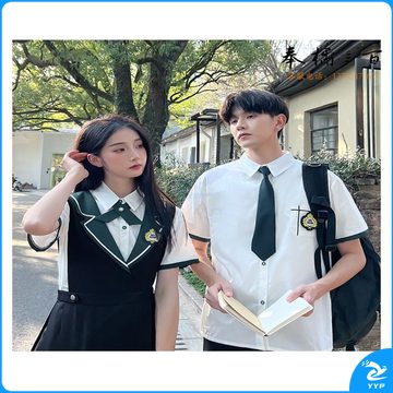 博远 班服学院风高中生毕业照服装JK制服夏季小学生诗歌朗诵演出服裙子