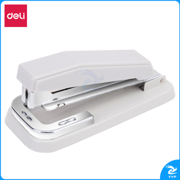 得力0414 订书机 可旋转 24/6 25页 白色