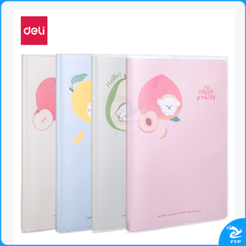 11141得力T3296胶套本(果然萌)(4本一组)