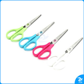 晨光（M&G）150mm 经典型不锈钢剪刀 学生办公剪刀ASS91334 红绿蓝白颜色随机 一包12个装
