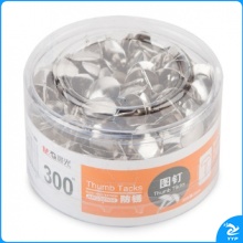 晨光（M&G）防锈图钉PVC盒装金属圆头钉300枚/盒 ABS92604 一包24盒装