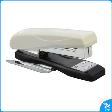 得力0326 省力钉书器/起钉器二合一订书机 12# 白