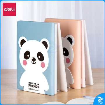 得力95423卡通书立(白色)(2片/付)