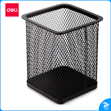 得力9174方形笔筒(黑)