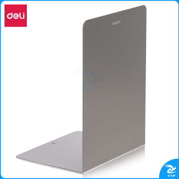 得力 18cm高桌面书立架 桌上书籍挡靠夹书立 2片/付 深灰78650