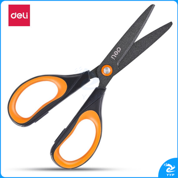 得力 6055 特氟龙剪刀 170mm (单位:把) 橙色