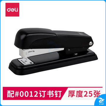 得力（deli）0309订书机轻便型订书机金属材质旋转加厚订书机12#