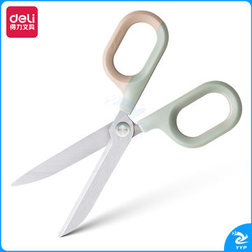 得力纽赛NS056省力剪刀尺寸155mm(绿色)(把)