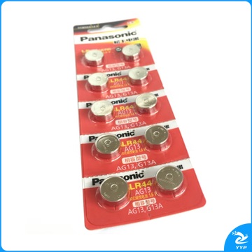松下 纽扣电池适用手表电池计算器电池玩具电池 LR-44(AG13) 10粒/板