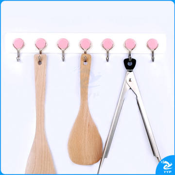 宜洁 Y-9518简色活动七连钩宽4CM长31.5CM承重3.5KG*1长只装/板（单位：板）