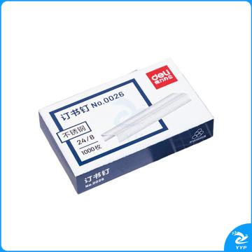 得力0026订书钉 72*44*14.5mm(银色)(盒)