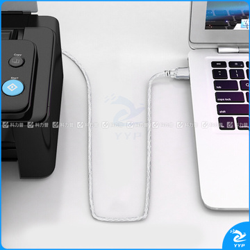 山泽 SAMZHE 打印线数据线 UK-405 USB2.0方口高速连接线 支持惠普佳能爱普生打印机A公对B公 5米 