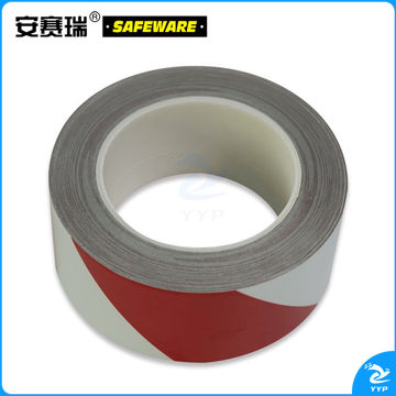 安赛瑞14206反光划线胶带红白50mm*22m（卷）