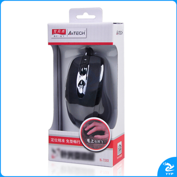 双飞燕 有线鼠标 N-708X (高铁亮灰) USB