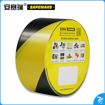安赛瑞14324地板划线胶带黄黑（卷）