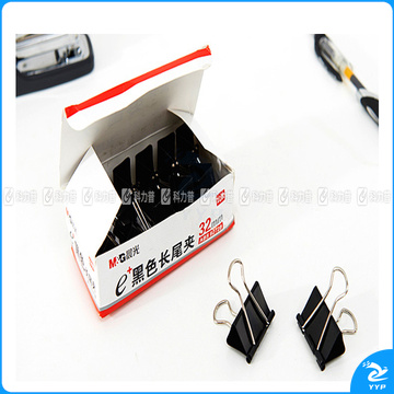晨光 M＆G Eplus盒装黑色长尾夹 ABS92728 32mm  12个/盒 12盒/包 120盒/箱