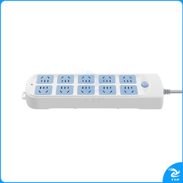 公牛 BULL 插线板 GN-605 总控10位五孔 5米 (蓝白) 超功率保护 10005589