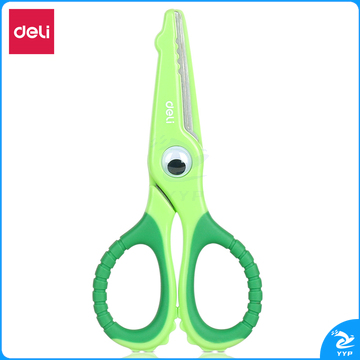 得力6071卡通剪刀134*65.5*8mm（绿）（单位：把）