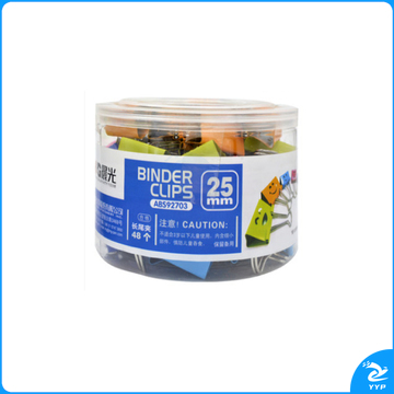 晨光 M＆G 微笑表情长尾夹 ABS92703 4# 25mm  48个/筒 48筒/箱