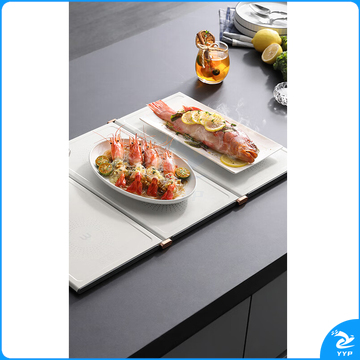 摩飞电器 Morphyrichards 折叠暖菜板 MR8300 630*380*12mm (椰奶白)