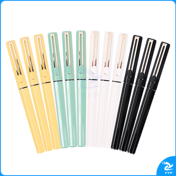 晨光 M＆G 拔帽初色直液式全针管中性笔 ARPB1801 0.5mm (黑色) 12支/盒 (笔杆混色)