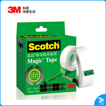 3M 思高 神奇隐形胶带 810 3/4 19mm*10m  12卷/袋