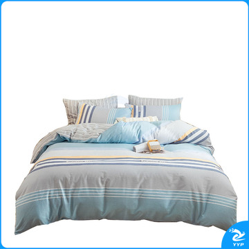 婵思 CHANSI 全棉条纹青春律动床上四件套 SDHJC230044 200*230cm(被套:200*230cm 床单:230*245cm 枕套:48*74cm*2) (全棉/盒)