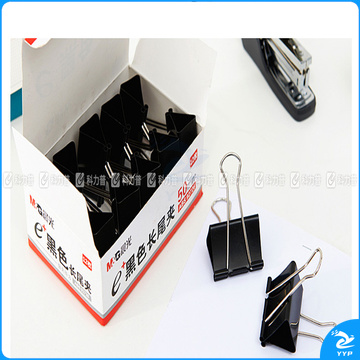 晨光 M＆G Eplus盒装黑色长尾夹 ABS92726 50mm  12个/盒 12盒/包 60盒/箱