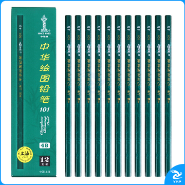 中华 Chung Hwa 4B铅笔 101  12支/盒