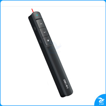 得力 翻页笔激光指示笔 2808P 100米 (黑色)