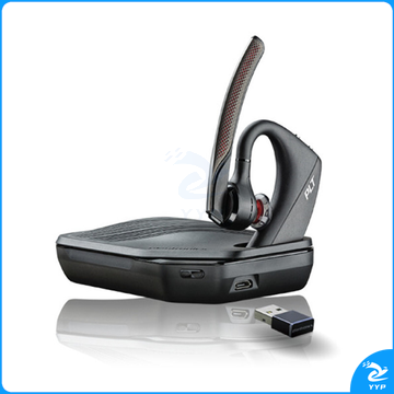 缤特力 plantronics 高清商务蓝牙耳机耳麦 Voyager 5200UC  适用于电脑与手机 单耳 降噪麦克风 入耳式 UC通用 包含USB蓝牙适配器及充电盒 充电线