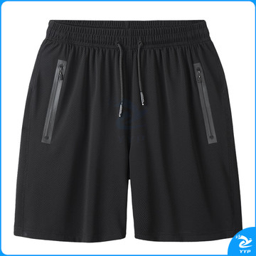 WASSUP NURAYA 短裤 9553 黑色 运动速干短裤男夏季冰丝五分裤
