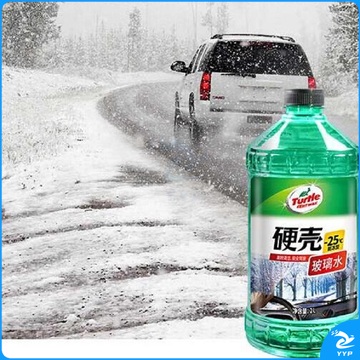 龟牌 非浓缩型无味 -25℃2L玻璃水 透明色 硬壳 -25℃ 2L