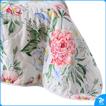 富安娜 FUANNA 七孔抗菌印花夏被 巧若芙蓉 203*229cm 370g/条 (绿色) (礼袋)